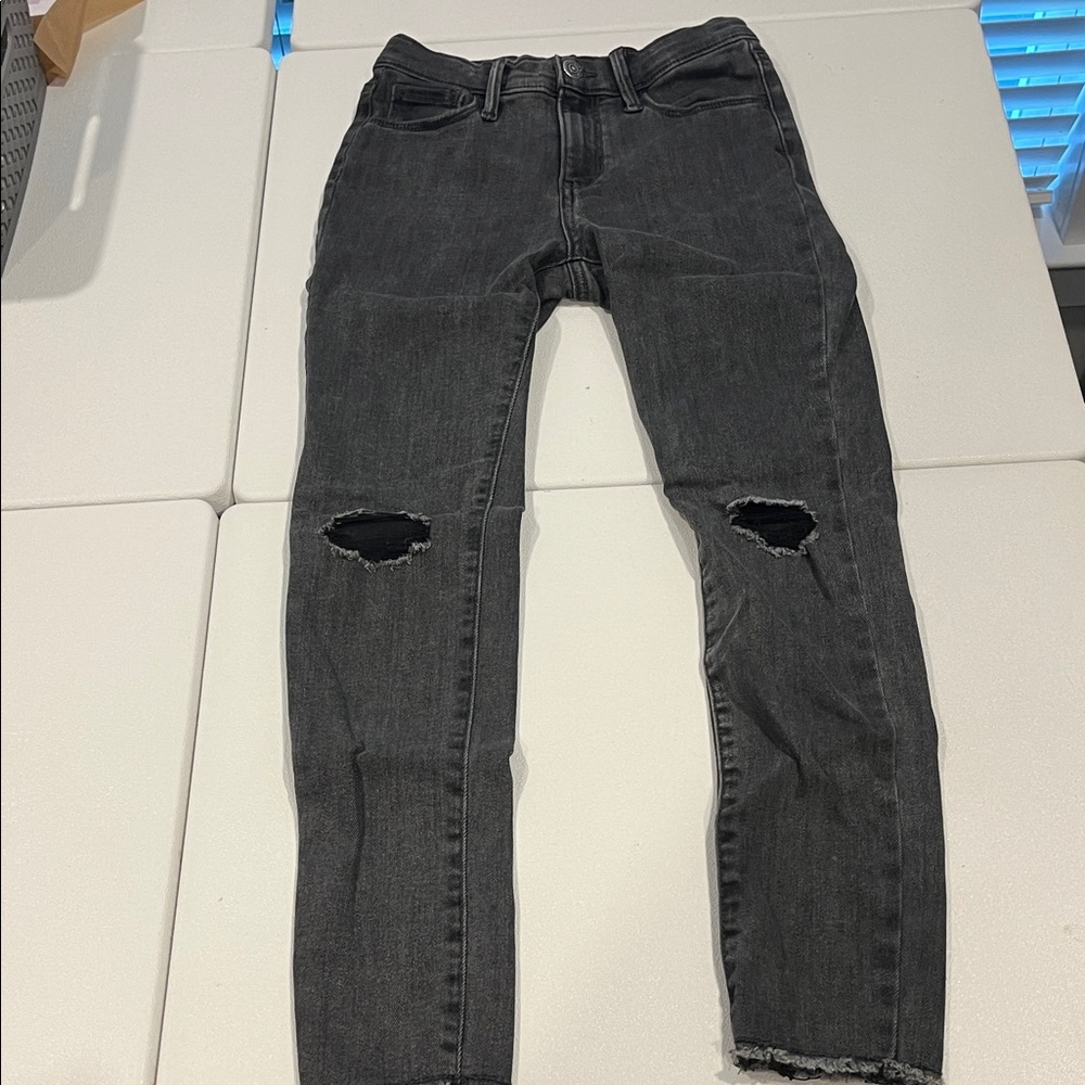 Old Navy Kids Black Jeans with Distressed Knees
